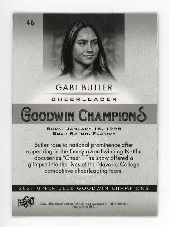 2021 Gabi Butler Platinum Goodwin Champions # 46