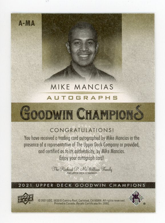 2021 Mike Mancias Autographs Goodwin Champions # A-MA