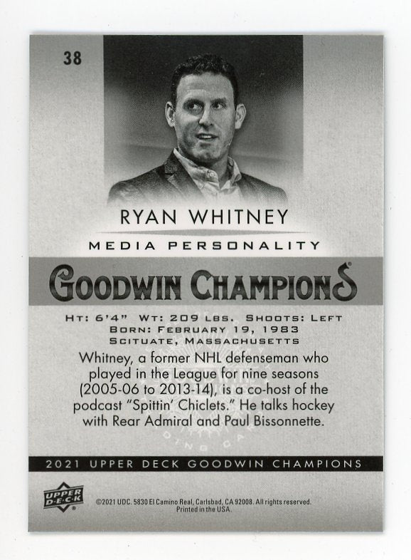 2021 Ryan Whitney Platinum Goodwin Champions # 38