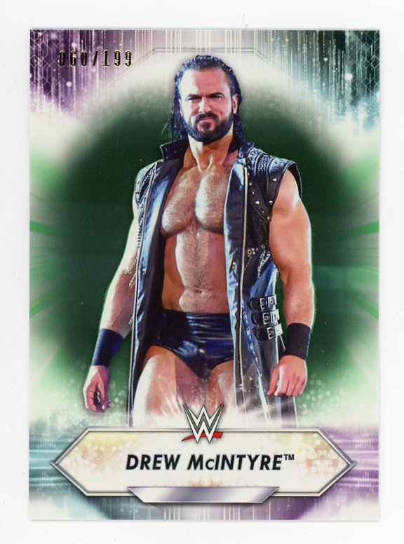 2021 Drew Mcintyre Raw WWE #D /199 Topps # 107