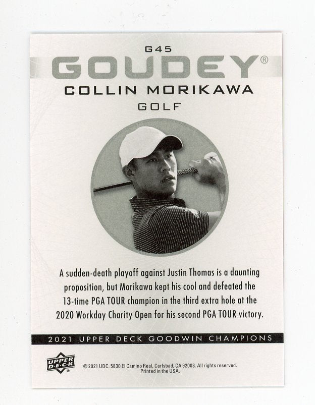 2021 Collin Morikawa Goudey Goodwin Champions # G45