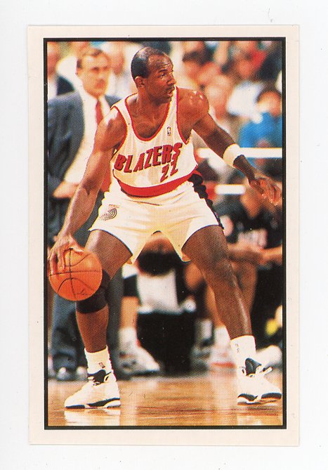 Clyde Drexler Panini 1992-1993 Basketball Sticker Portland Trail Blazers #11