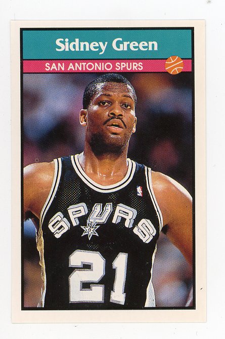 Sidney Green Panini 1992-1993 Basketball Sticker San Antonio Spurs #89