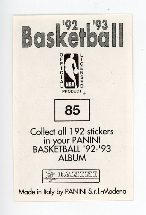 Gerald Glass Panini 1992-1993 Basketball Sticker Minnesota Timberwolves #85