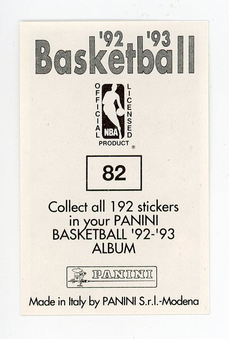 Tony Campbell Panini 1992-1993 Basketball Sticker Minnesota Timberwolves #82