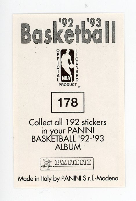 John Starks Panini 1992-1993 Basketball Sticker New York Knicks #178