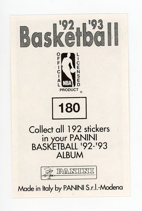 Rolando Blackman Panini 1992-1993 Basketball Sticker New York Knicks #180