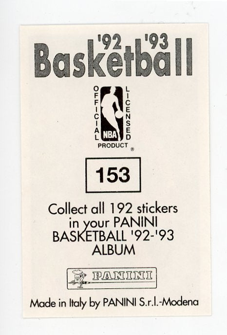 Scott Skiles Panini 1992-1993 Basketball Sticker Orlando Magic #153