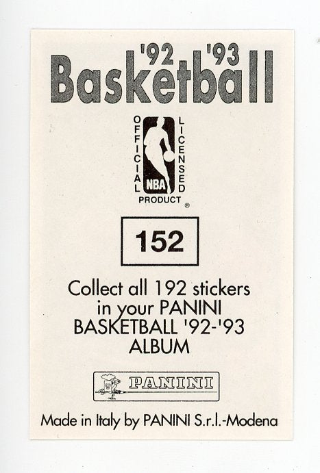 Nick Anderson Panini 1992-1993 Basketball Sticker Orlando Magic #152