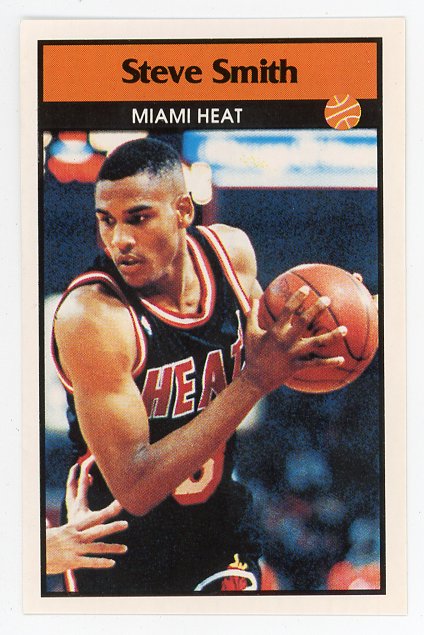 Steve Smith Panini 1992-1993 Basketball Sticker Miami Heat #163