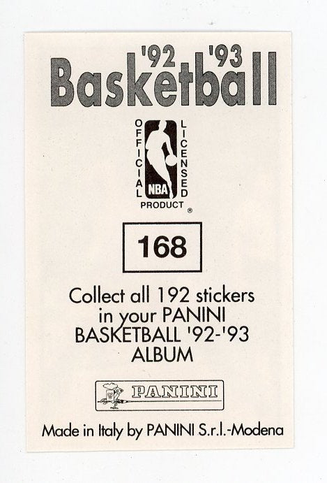 Willie Burton Panini 1992-1993 Basketball Sticker Miami Heat #168