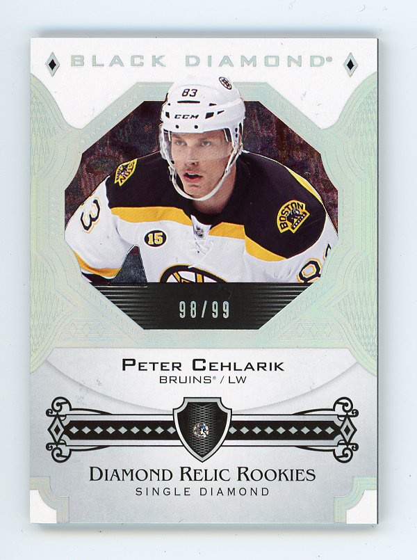 2017-2018 Peter Cehlarik Diamond Relic Rookies #D /99 Black Diamond Boston Bruins # BDR-PC
