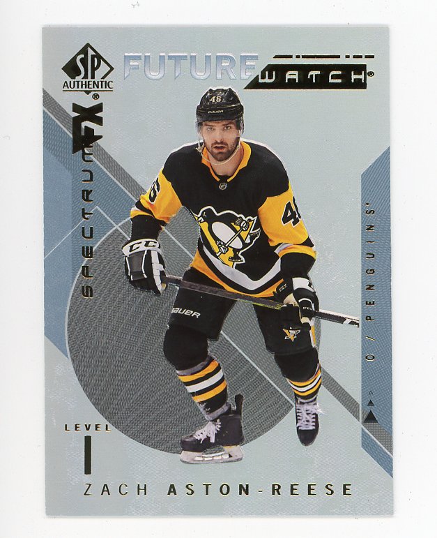 2018-2019 Zach Aston-Reese Future Watch Level 1 SP Authentic Pittsburgh Penguins # S-65