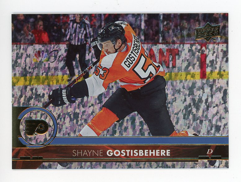 2017-2018 Shayne Gostisbehere Rainbow Foil Series 2 Upper Deck Philadelphia Flyers # 387