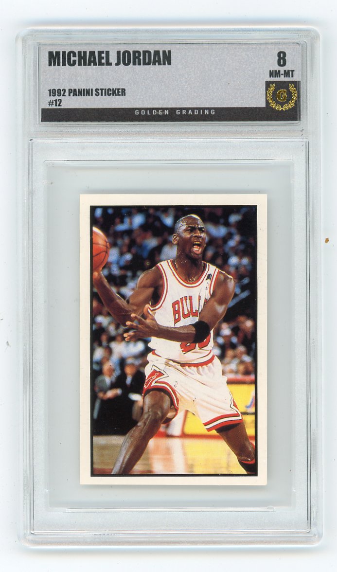 Michael Jordan Panini 1992-1993 Basketball Sticker Chicago Bulls #12