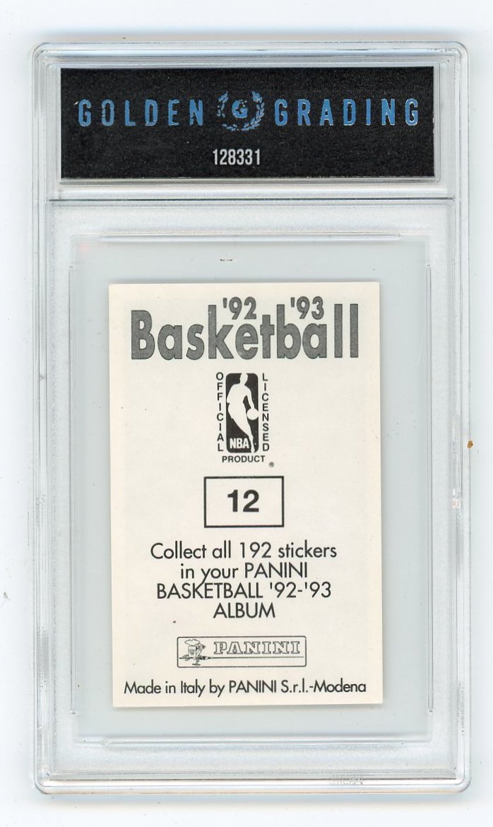 Michael Jordan Panini 1992-1993 Basketball Sticker Chicago Bulls #12