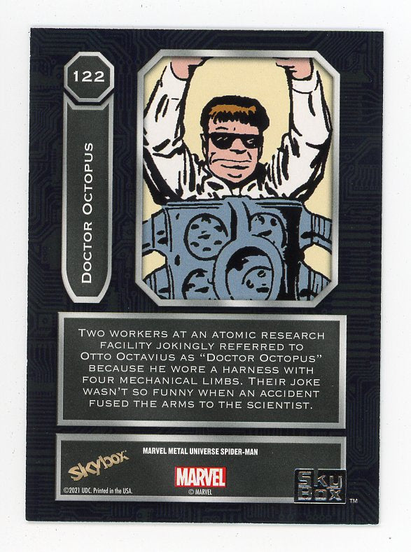 2021 Doctor Octopus High Series Yellow FX Metal Universe Skybox Marvel # 122