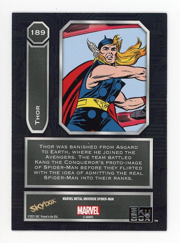 2021 Thor High Series Metal Universe Skybox Marvel # 189