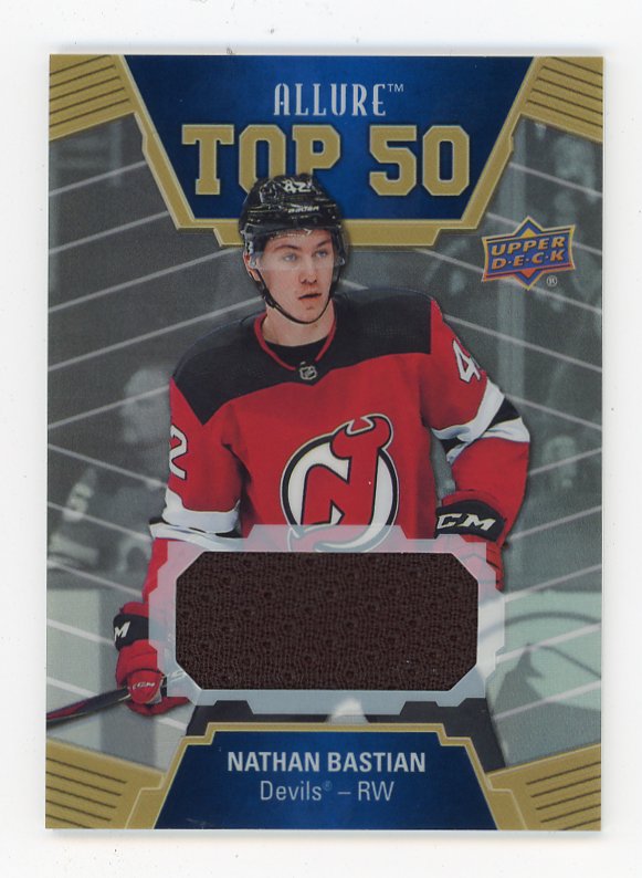 2019-2020 Nathan Bastian Top 50 Jersey Allure New Jersey Devils # T50-16