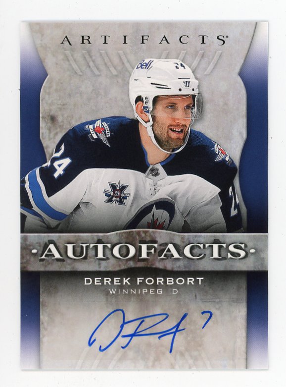 2021-2022 Derek Forbort Autofacts Artifacts Winnipeg Jets # AF-DF