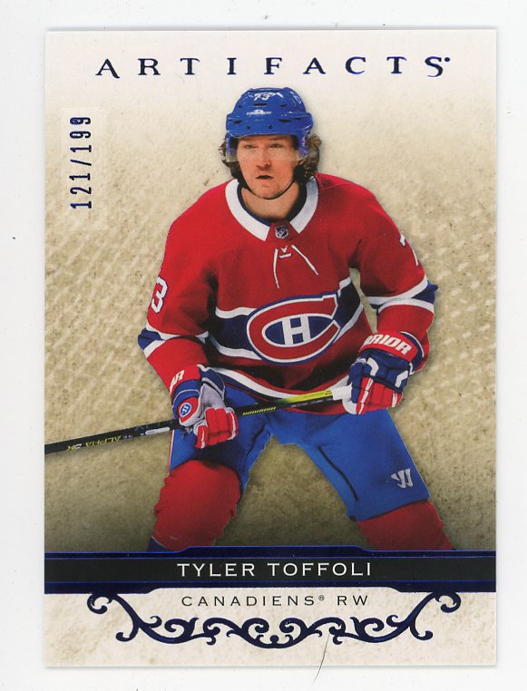 2021-2022 Tyler Toffoli #D /199 Artifacts Montreal Canadiens #90