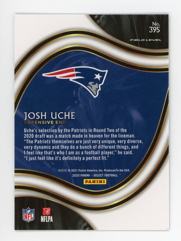 2021 Josh Uche Rookie Field Level Select New England Patriots # 395