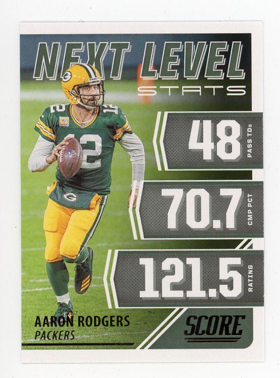 2021 Aaron Rodgers Next Level Score Green Bay Packers # NL4