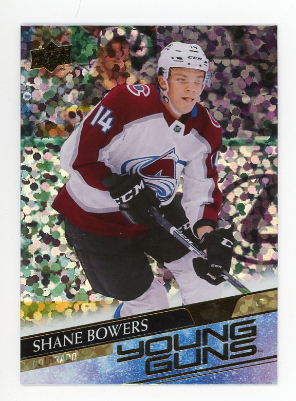 2020-2021 Shane Bowers Young Guns Rainbow Speckle Upper Deck Colorado Avalanche # 240
