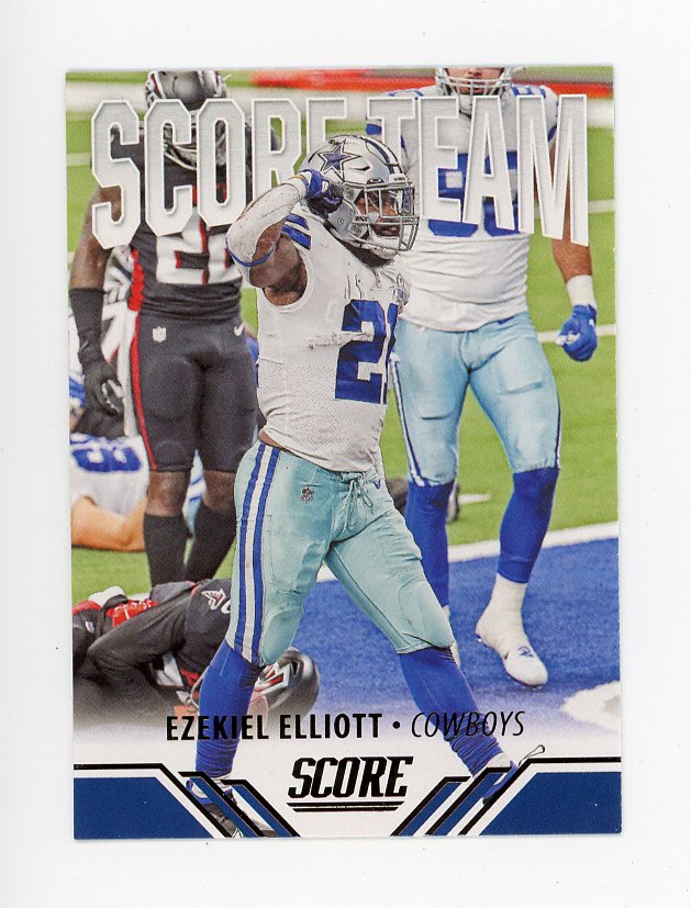 2021 Ezekiel Elliott Score Team Panini Dallas Cowboys # ST10