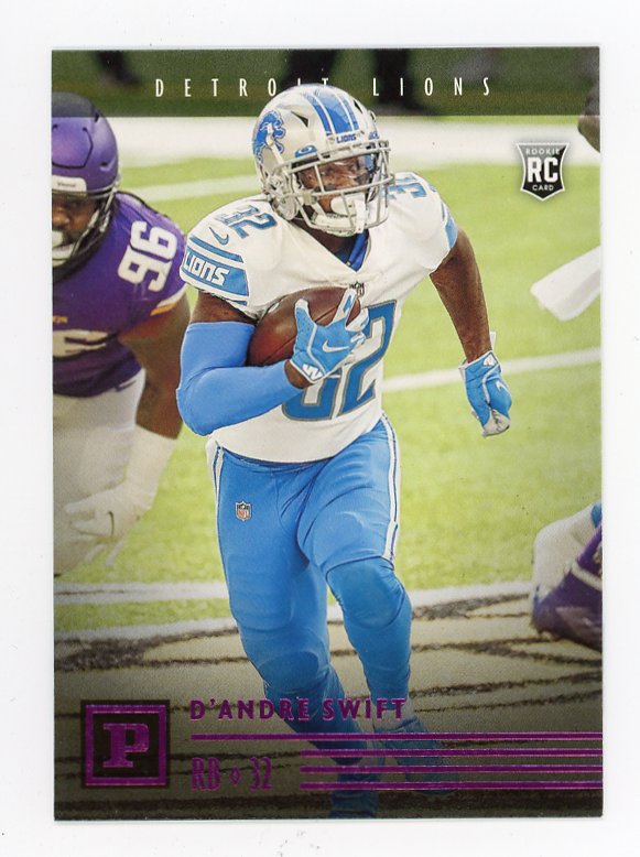 2020 D'andre Swift Rookie Pink Chronicles Panini Detroit Lions # PA-10