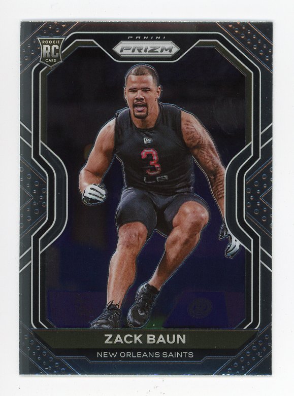 2020 Zack Baun Rookie Prizm Panini New Orleans Saints # 387