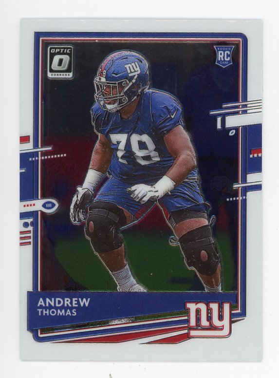 2020 Andrew Thomas Rookie Optic Panini New York Giants # 103