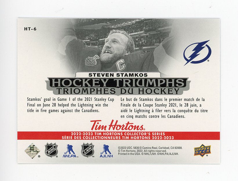 2022-2023 Steven Stamkos Hockey Triumphs Tim Hortons Tampa Bay Lightning # HT-6