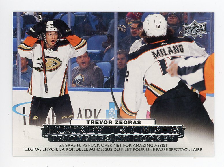 2022-2023 Trevor Zegras Hockey Triumphs Tim Hortons Anaheim Ducks # HT-16