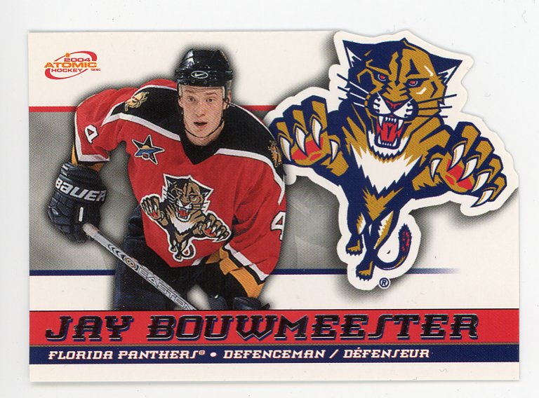 2004 Jay Bouwmeester Die Cut Atomic Florida Panthers # 24
