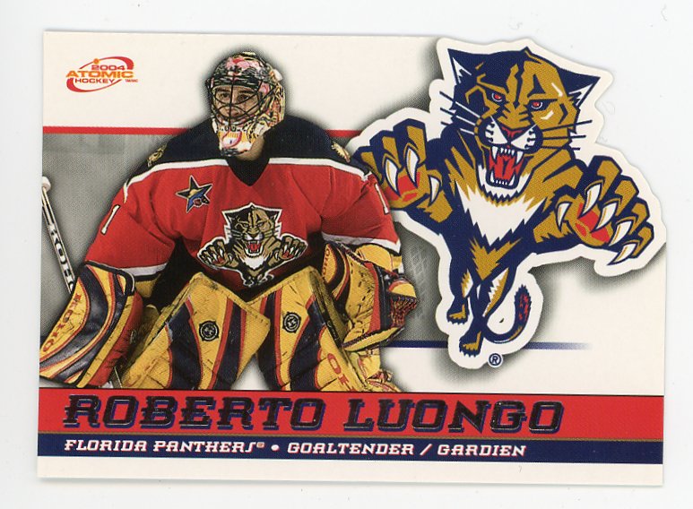 2004 Roberto Luongo Die Cut Atomic Florida Panthers # 25