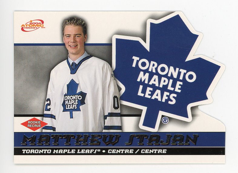 2004 Matthew Stajan Rookie Die Cut Atomic Toronto Maple Leafs # 49