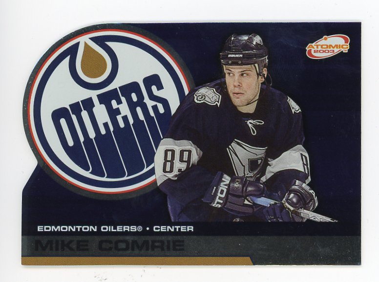 2003 Mike Comrie Die Cut Atomic Edmonton Oilers # 42