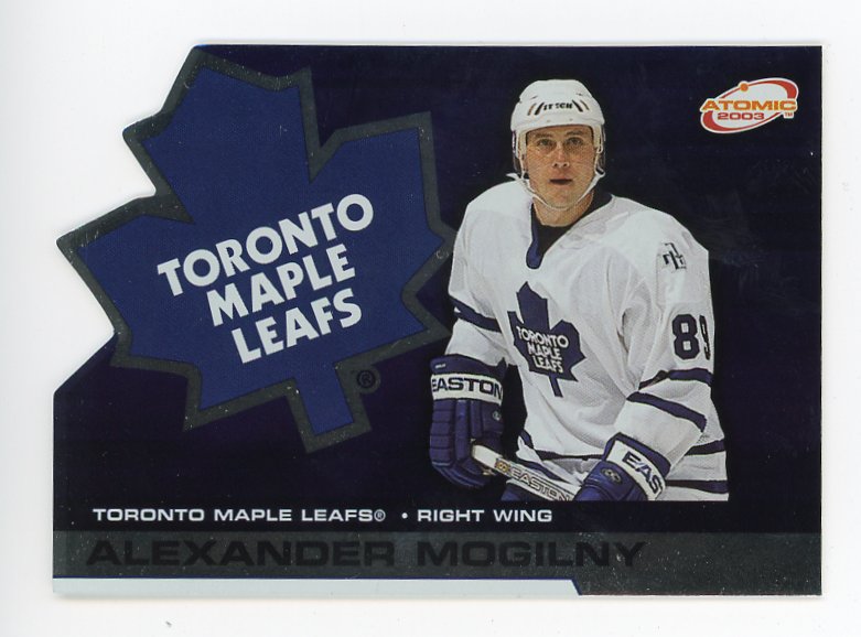 2003 Alexander Mogilny Die Cut Atomic Toronto Maple Leafs # 92
