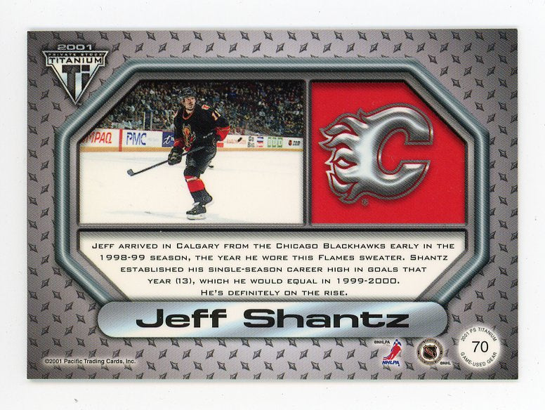 2001 Jeff Shantz Game Used Gear Private Stock Calgary Flames # 70