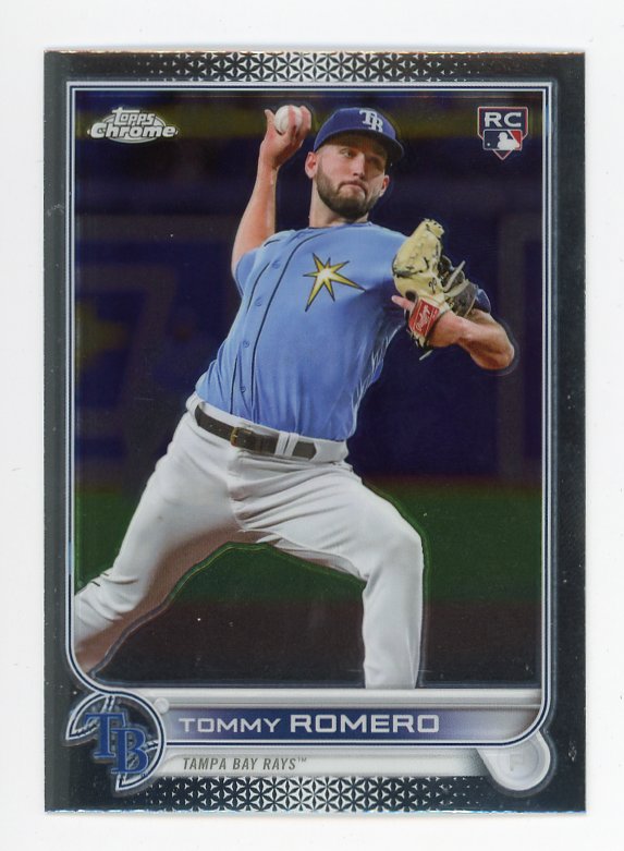 2022 Tommy Romero Rookie Topps Chrome Tampa Bay Rays # USC104