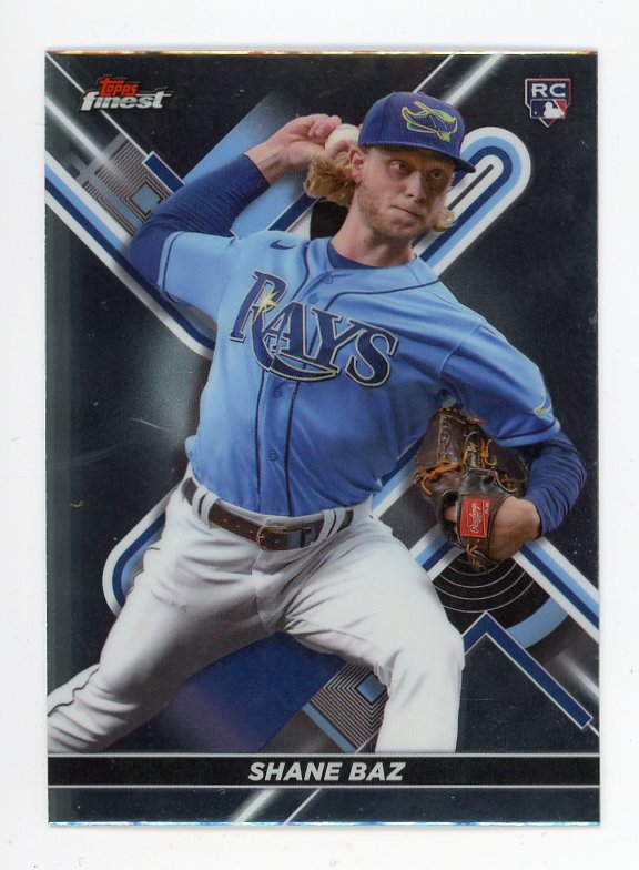 2022 Shane Baz Rookie Topps Finest Tampa Bay Rays # 4