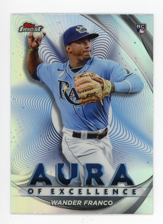 2022 Wander Franco Aura Of Excellence Rookie Topps Finest Tampa Bay Rays # AE-WF