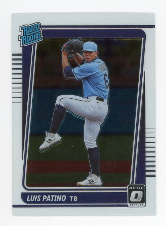 2021 Luis Patino Rated Rookie Donruss Optic Tampa Bay Rays # 55